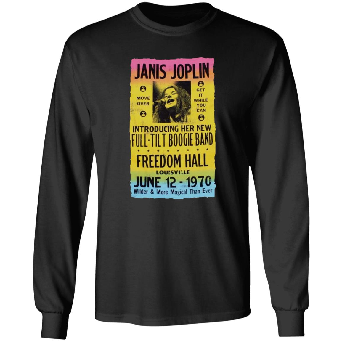 Janis Joplin Freedom Hall Poster Shirt Edead Shop Janis Joplin Shirt Morgan Fairchild Shirt Hoodie Sweatshirt - Teechipus
