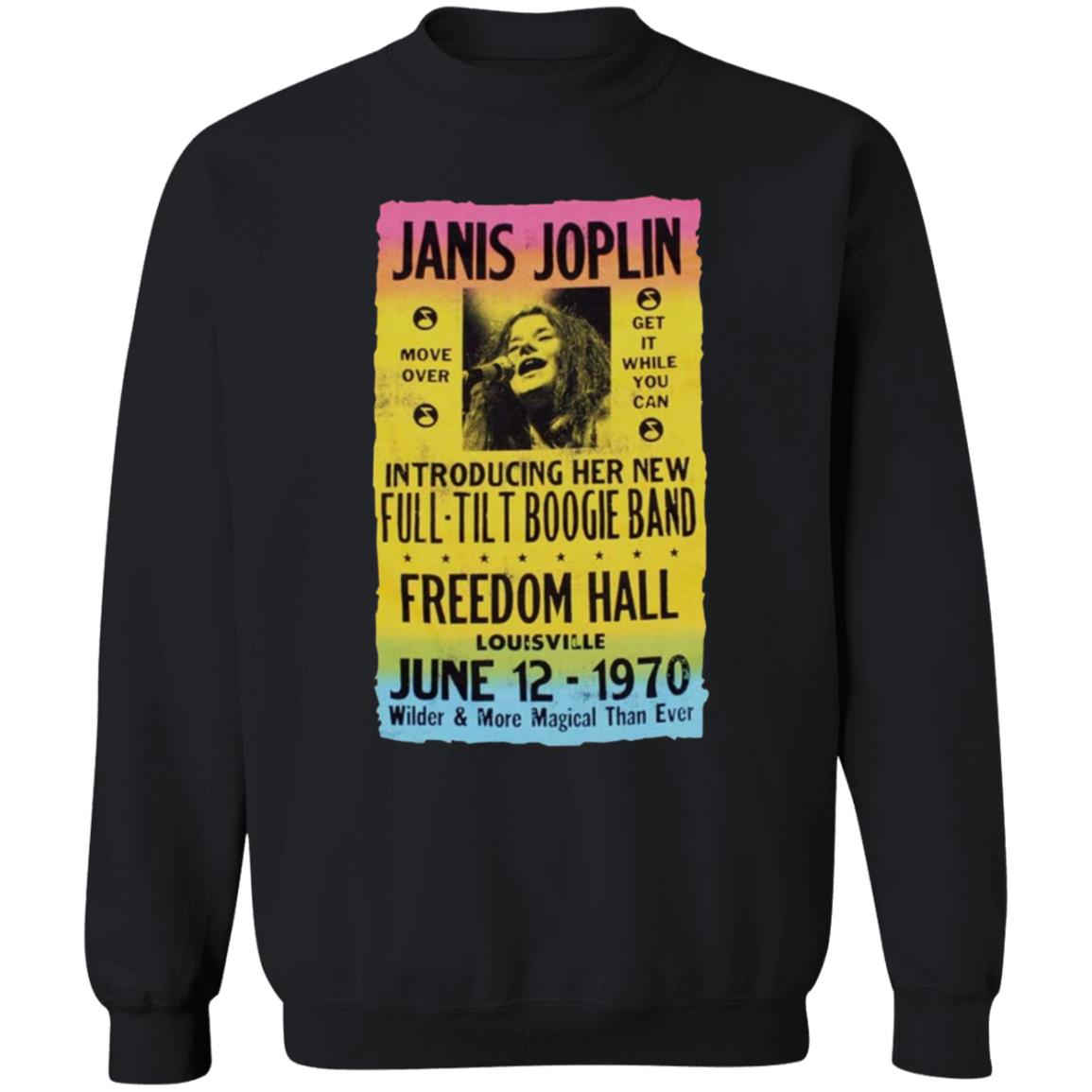 Janis Joplin Freedom Hall Poster Shirt Edead Shop Janis Joplin Shirt Morgan Fairchild Shirt Hoodie Sweatshirt - Teechipus