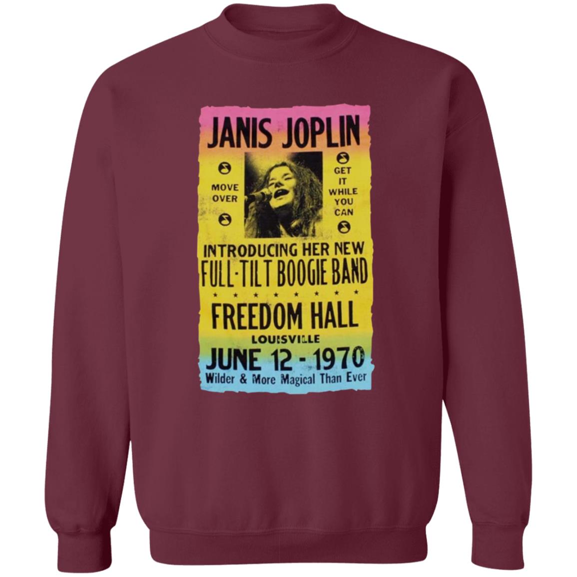 Janis Joplin Freedom Hall Poster Shirt Edead Shop Janis Joplin Shirt Morgan Fairchild Shirt Hoodie Sweatshirt - Teechipus