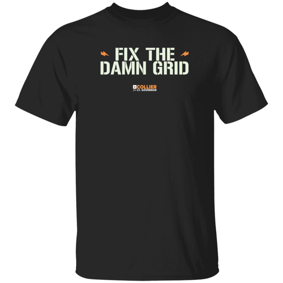 Fix The Damn Grid Shirt Collierfortexas Merch - Teechipus