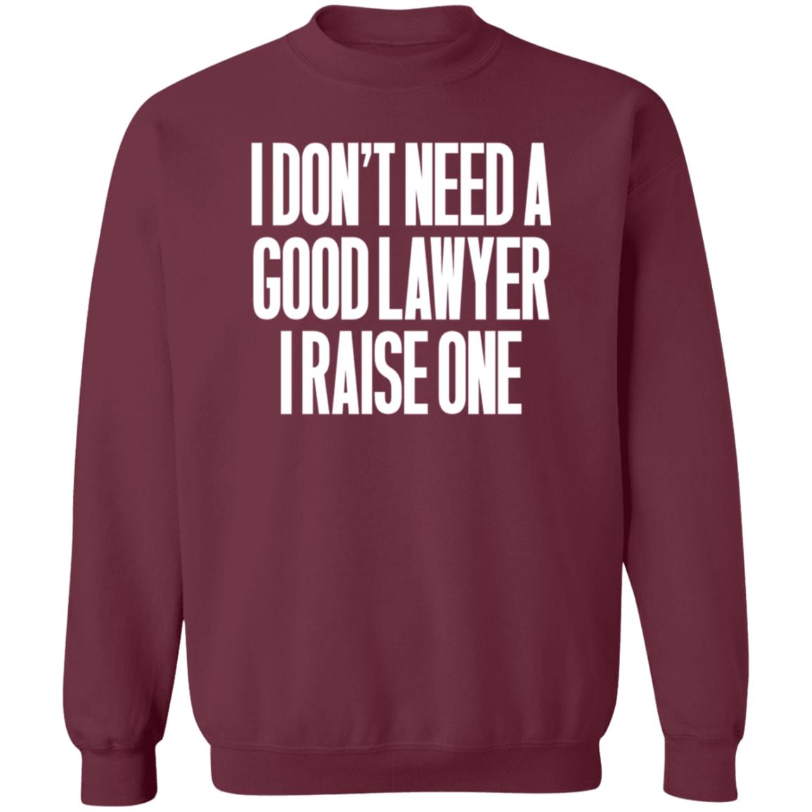 I Don't Need A Good Lawyer I Raise One Shirt Hoodie Sweatshirt - Teechipus