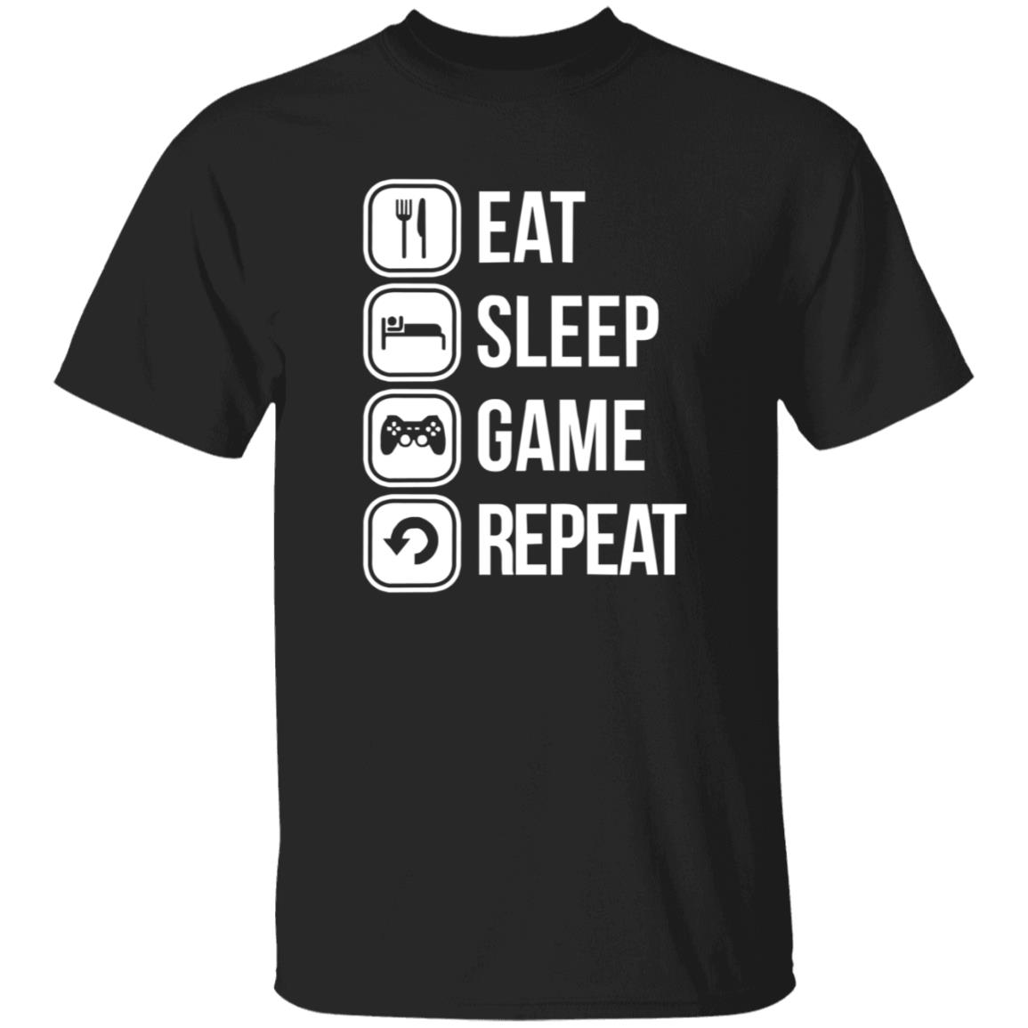 Eat Sleep Game Repeat Shirt Spooky Sweets - Teechipus