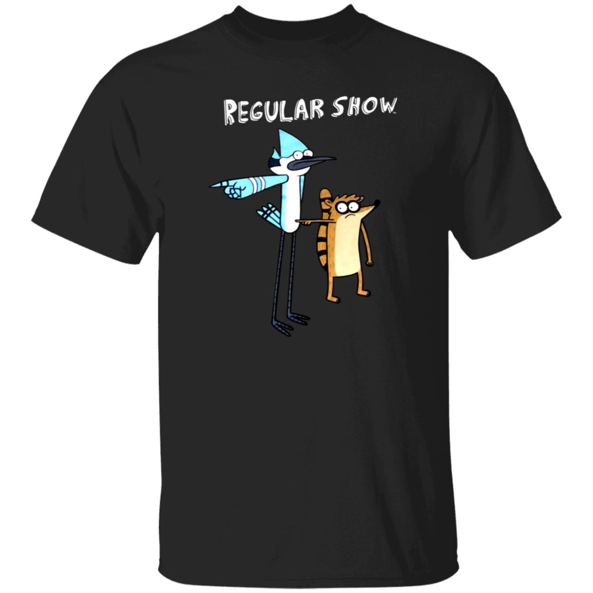 Regular Show Pointing Rigby And Mordecai Shirt Walmart Merch - Teechipus
