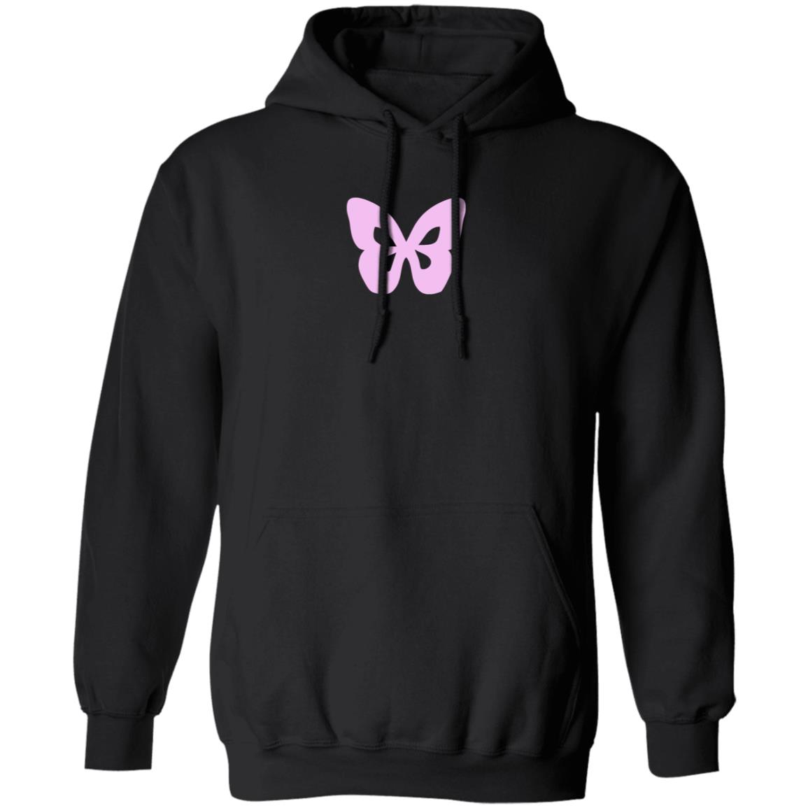 Luna Li Brown Butterfly Hoodie Luna Li Merch - Teechipus