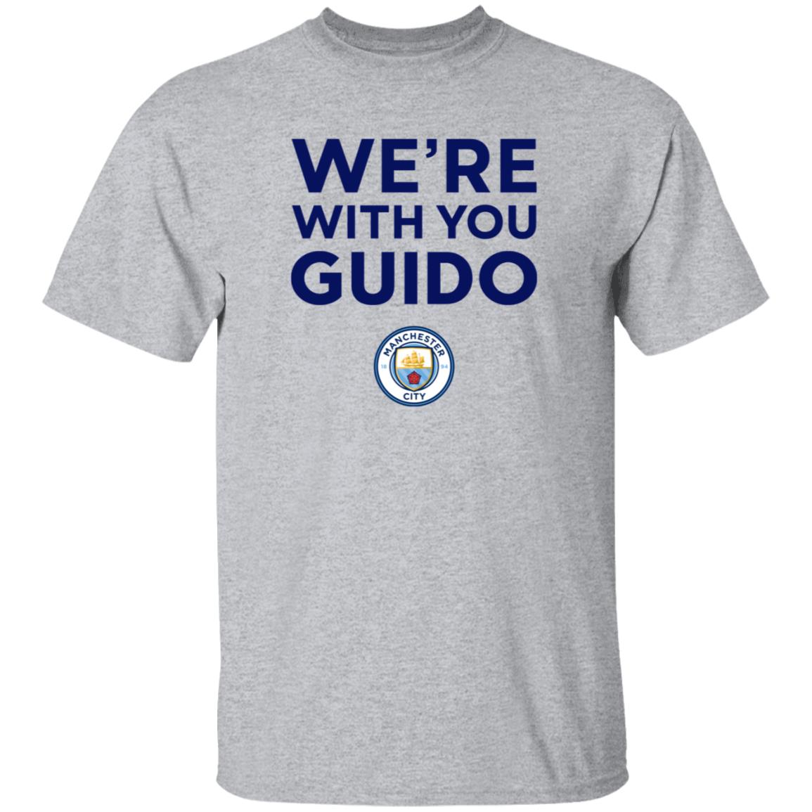 City Chief Pep Guardiola We're With You Guido Flemish Supporter Champions League Shirt Hoodie Sweatshirt - Teechipus
