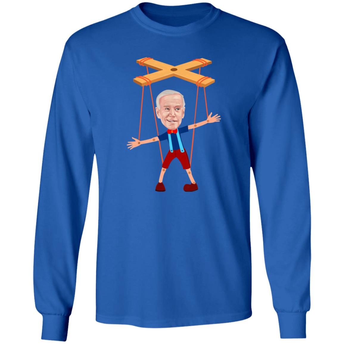 Joe Biden As A Puppet Shirt Joe Biden As Pinocchio The Puppet Shirt Hoodie Sweatshirt - Teechipus