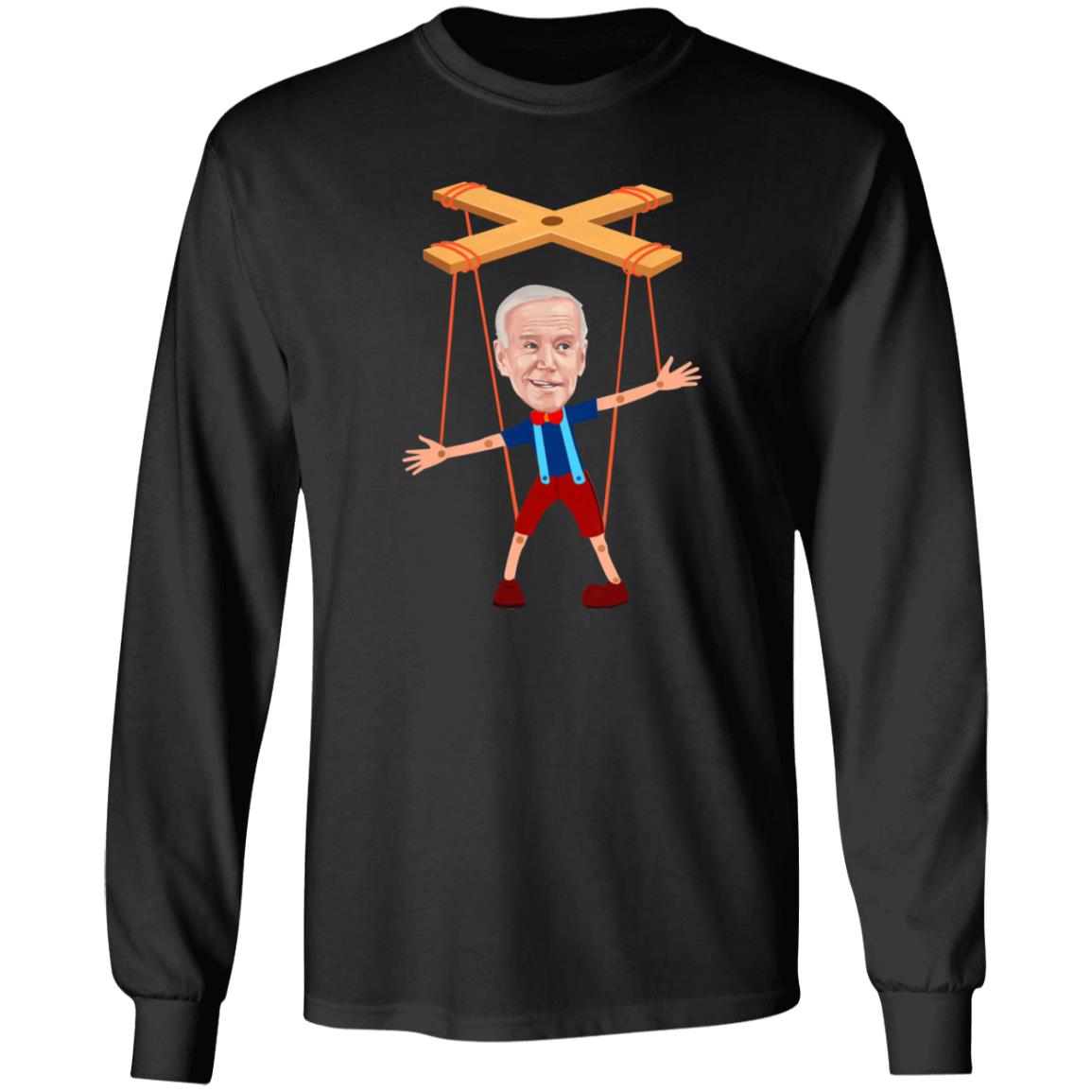 Joe Biden As A Puppet Shirt Joe Biden As Pinocchio The Puppet Shirt Hoodie Sweatshirt - Teechipus