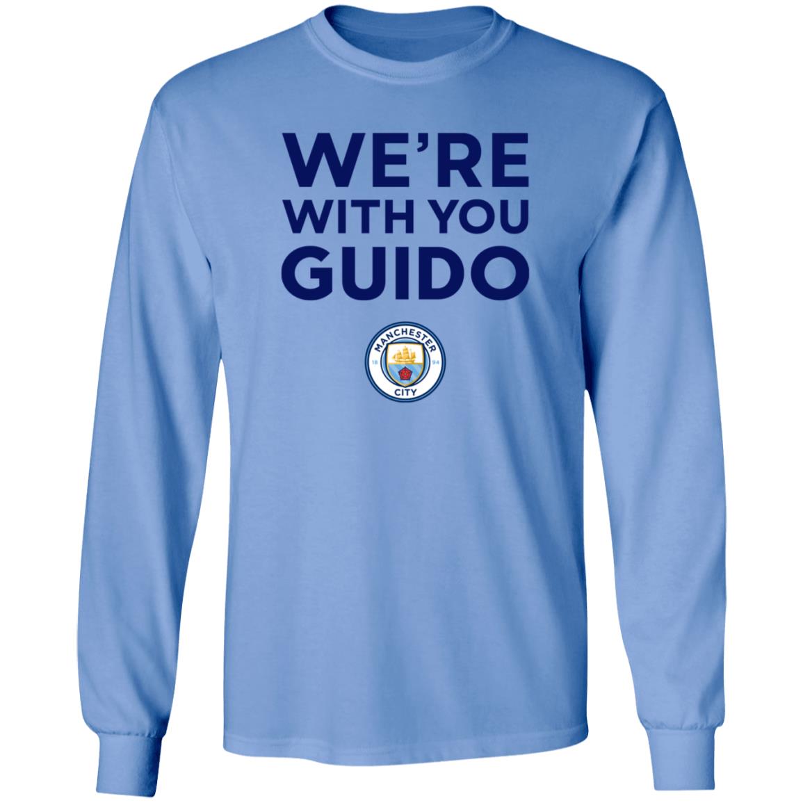 City Chief Pep Guardiola We're With You Guido Flemish Supporter Champions League Shirt Hoodie Sweatshirt - Teechipus