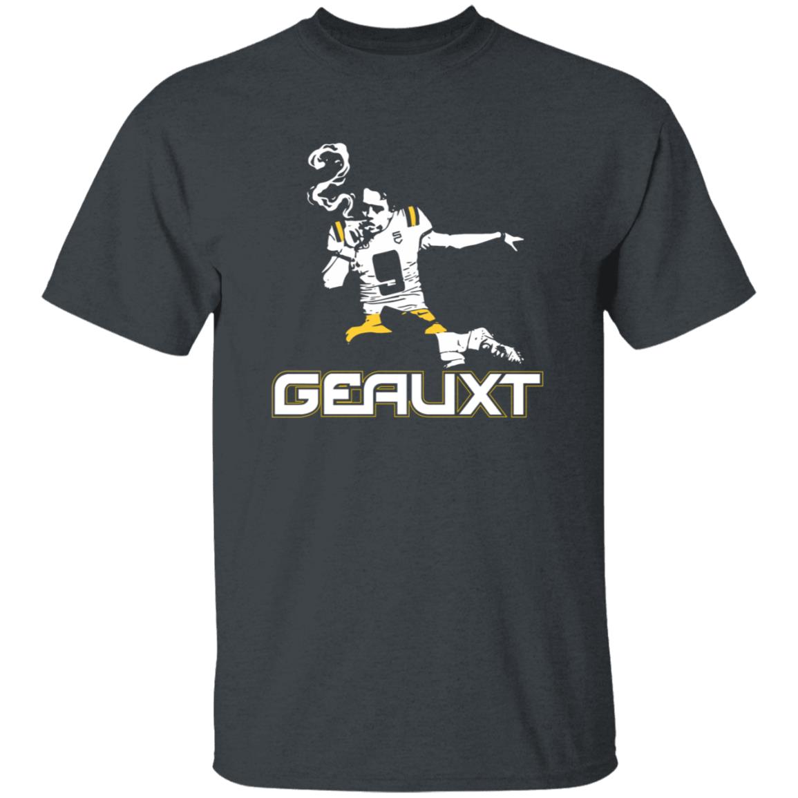 Joe Burrow Smoking Cigar Shirt Sports Crack Store The Geauxt Joe Burreaux Cigar Shirt - Teechipus