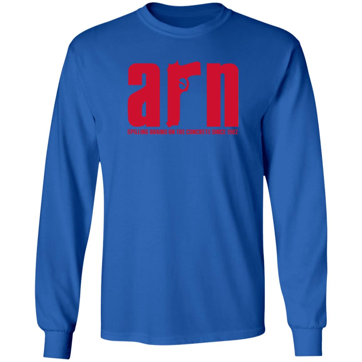 Arn Spilling Brains On The Concrete Since 1982 Shirt Box Of Gimmicks Arn Sopranos Shirt Hoodie Sweashirt - Teechipus