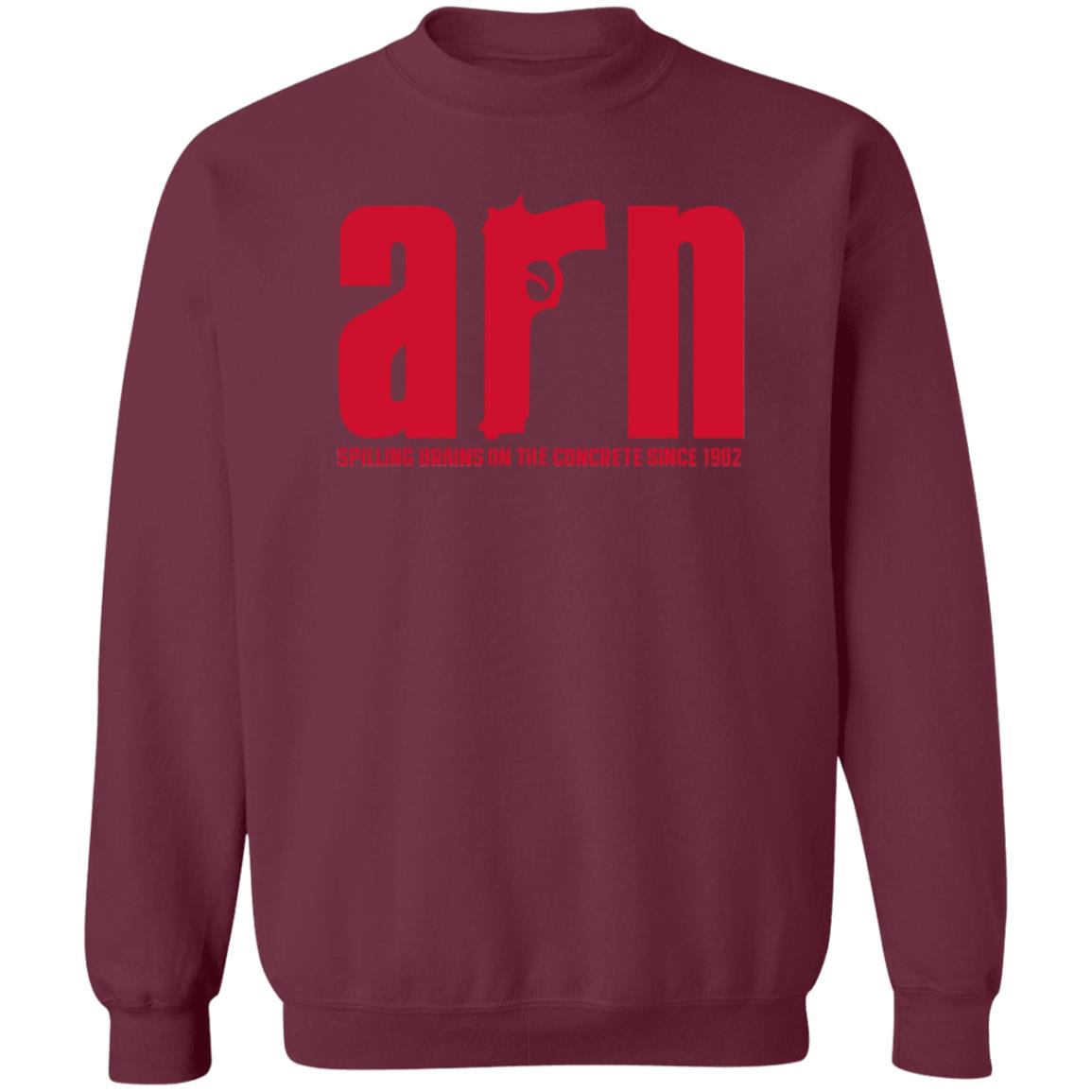 Arn Spilling Brains On The Concrete Since 1982 Shirt Box Of Gimmicks Arn Sopranos Shirt Hoodie Sweashirt - Teechipus