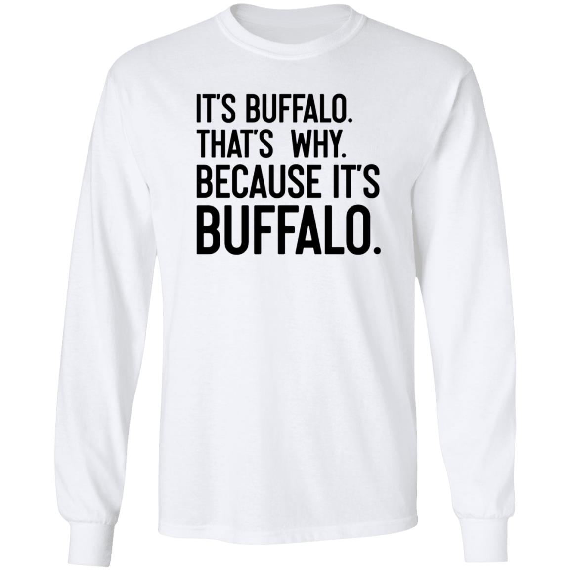 News 4 Buffalo It's Buffalo That's Why Because It's Buffalo Shirt Hoodie Sweatshirt - Teechipus