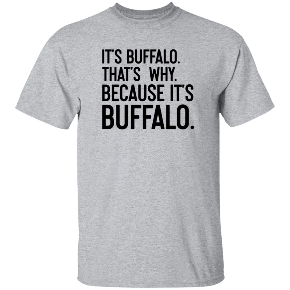 News 4 Buffalo It's Buffalo That's Why Because It's Buffalo Shirt Hoodie Sweatshirt - Teechipus