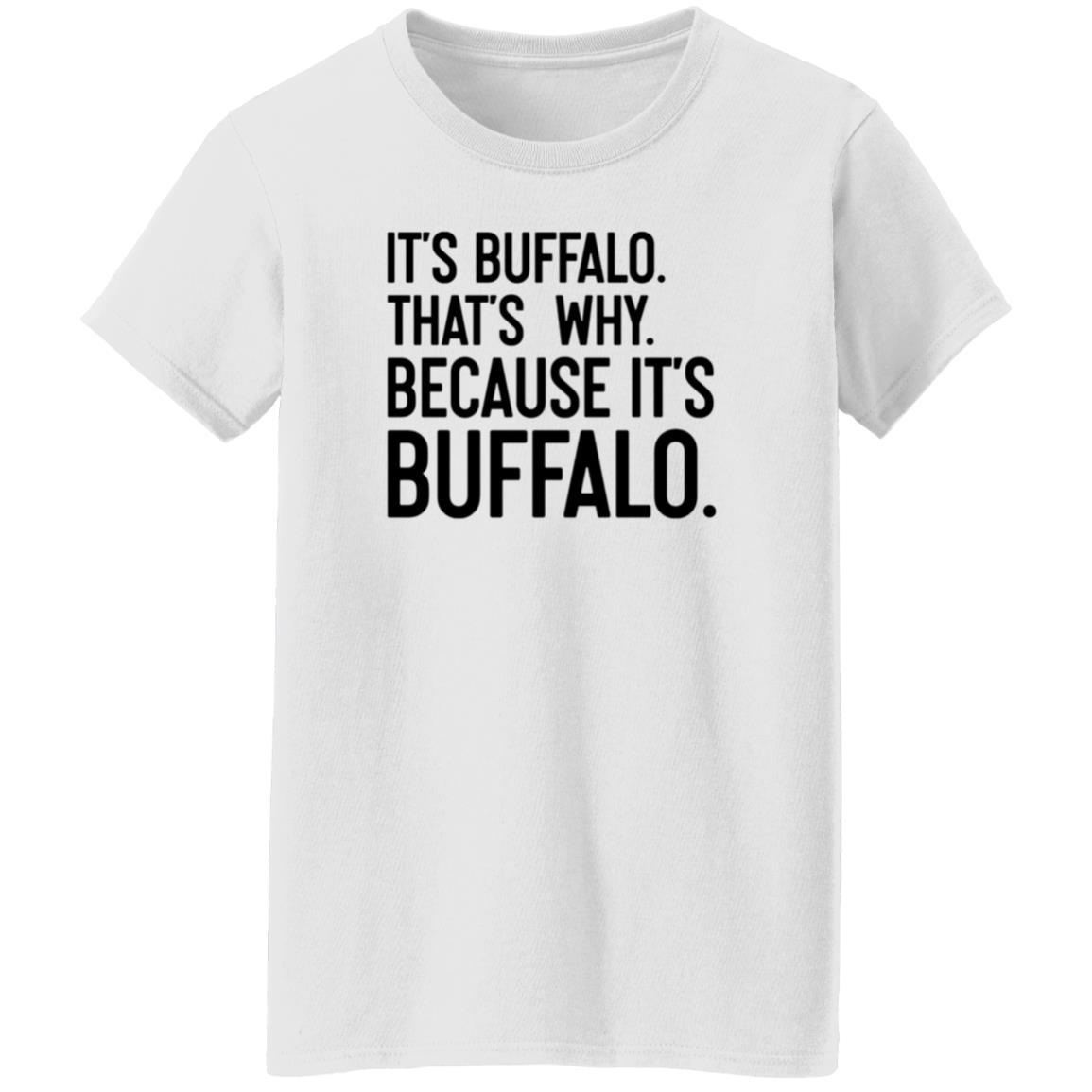 News 4 Buffalo It's Buffalo That's Why Because It's Buffalo Shirt Hoodie Sweatshirt - Teechipus