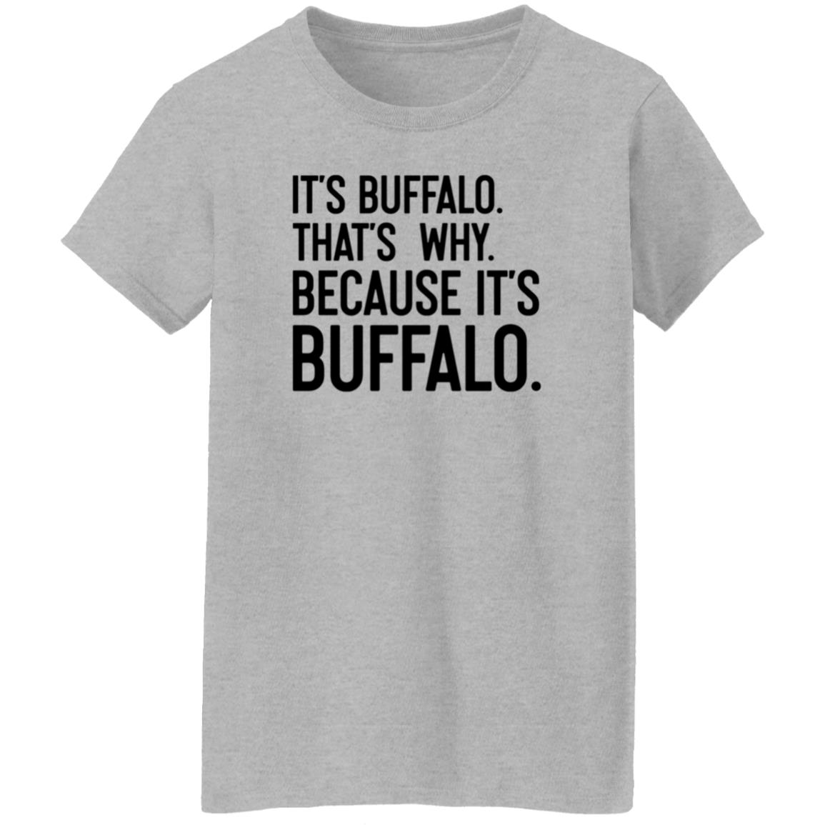 News 4 Buffalo It's Buffalo That's Why Because It's Buffalo Shirt Hoodie Sweatshirt - Teechipus