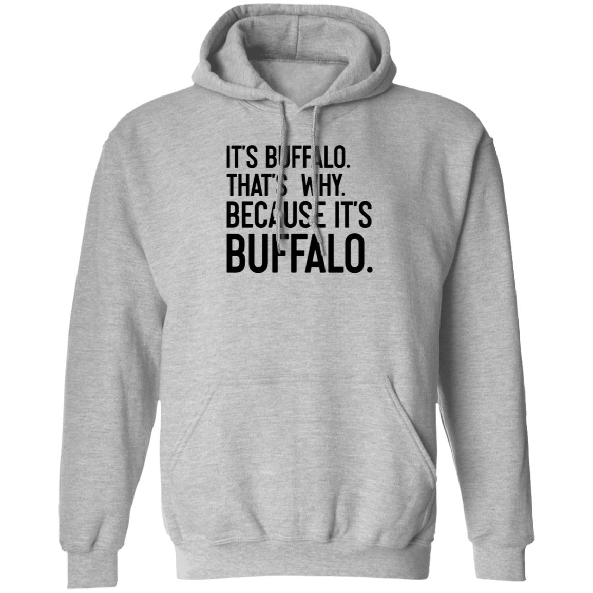 News 4 Buffalo It's Buffalo That's Why Because It's Buffalo Shirt Hoodie Sweatshirt - Teechipus