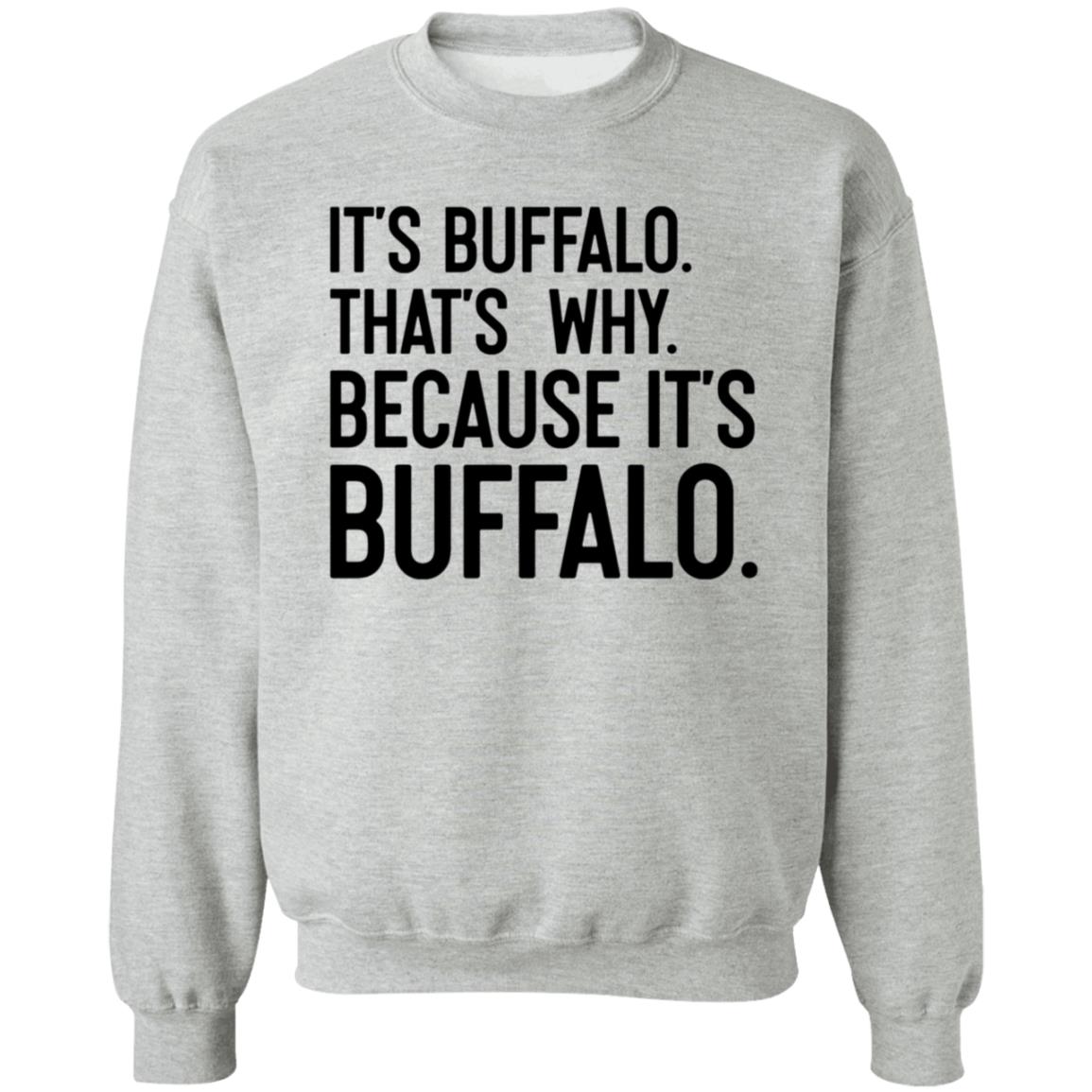 News 4 Buffalo It's Buffalo That's Why Because It's Buffalo Shirt Hoodie Sweatshirt - Teechipus