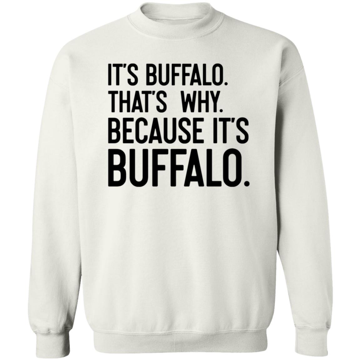 News 4 Buffalo It's Buffalo That's Why Because It's Buffalo Shirt Hoodie Sweatshirt - Teechipus