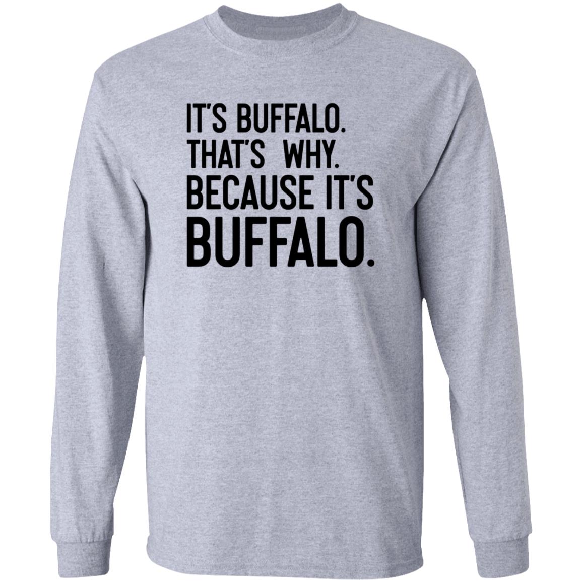 News 4 Buffalo It's Buffalo That's Why Because It's Buffalo Shirt Hoodie Sweatshirt - Teechipus