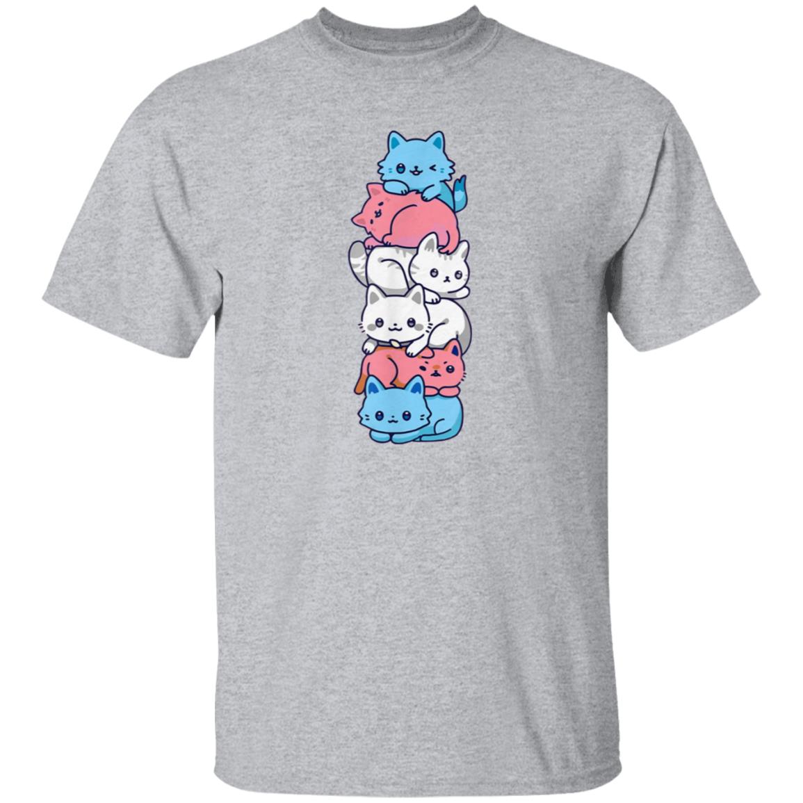 Transgender Pride Cat Lgbt Trans Flag Cute Cats Shirt Hoodie Sweatshirt - Teechipus