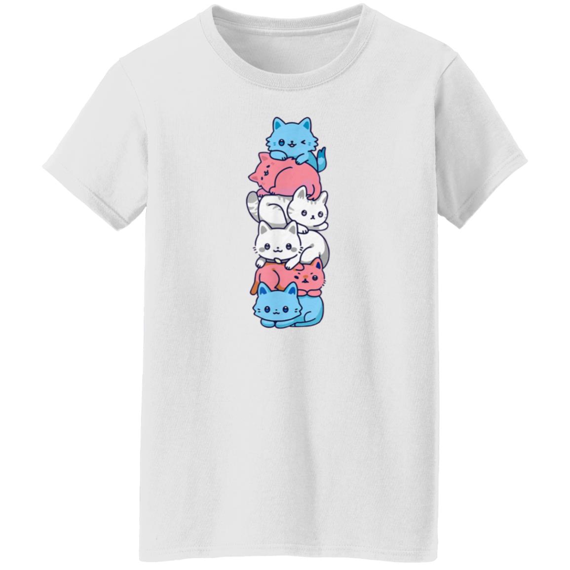 Transgender Pride Cat Lgbt Trans Flag Cute Cats Shirt Hoodie Sweatshirt - Teechipus