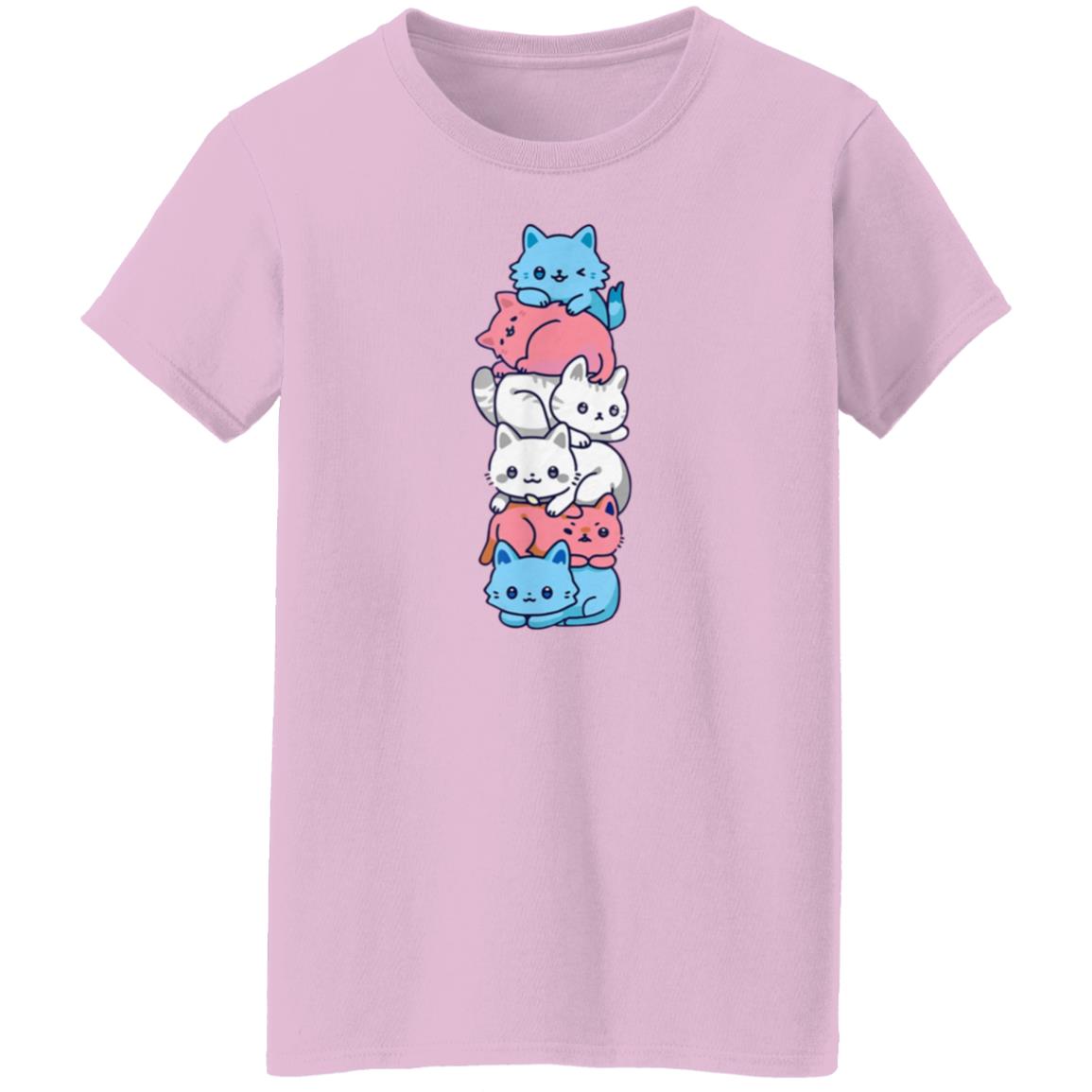 Transgender Pride Cat Lgbt Trans Flag Cute Cats Shirt Hoodie Sweatshirt - Teechipus