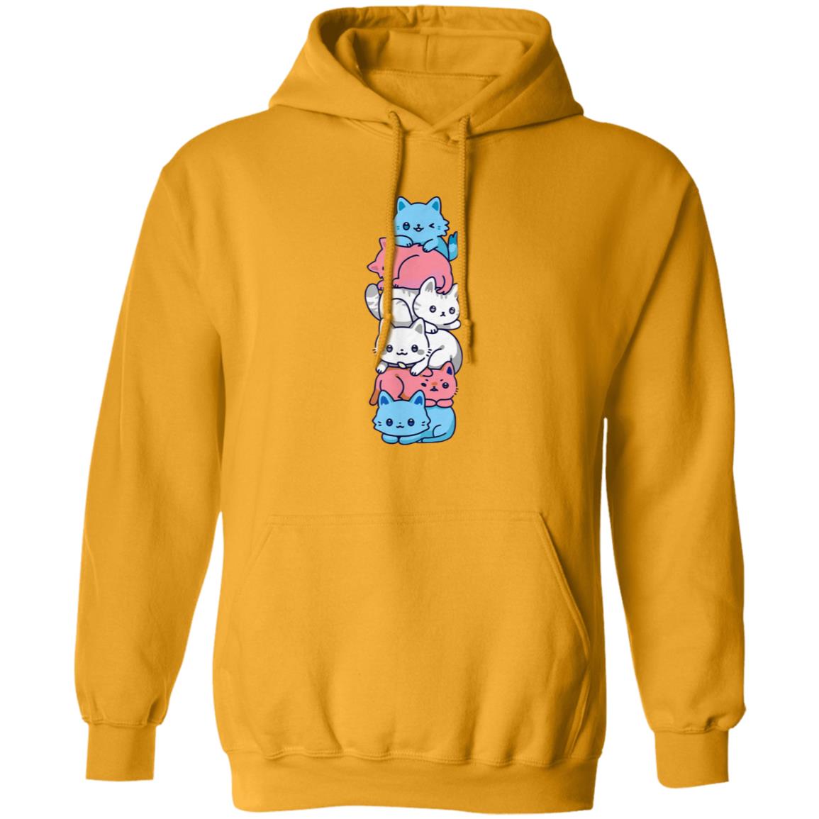 Transgender Pride Cat Lgbt Trans Flag Cute Cats Shirt Hoodie Sweatshirt - Teechipus