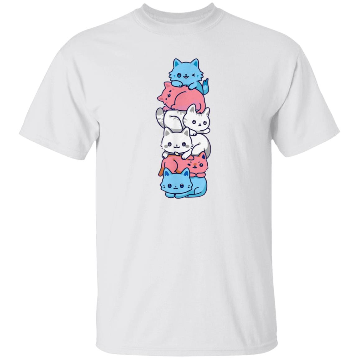 Transgender Pride Cat Lgbt Trans Flag Cute Cats Shirt Hoodie Sweatshirt - Teechipus