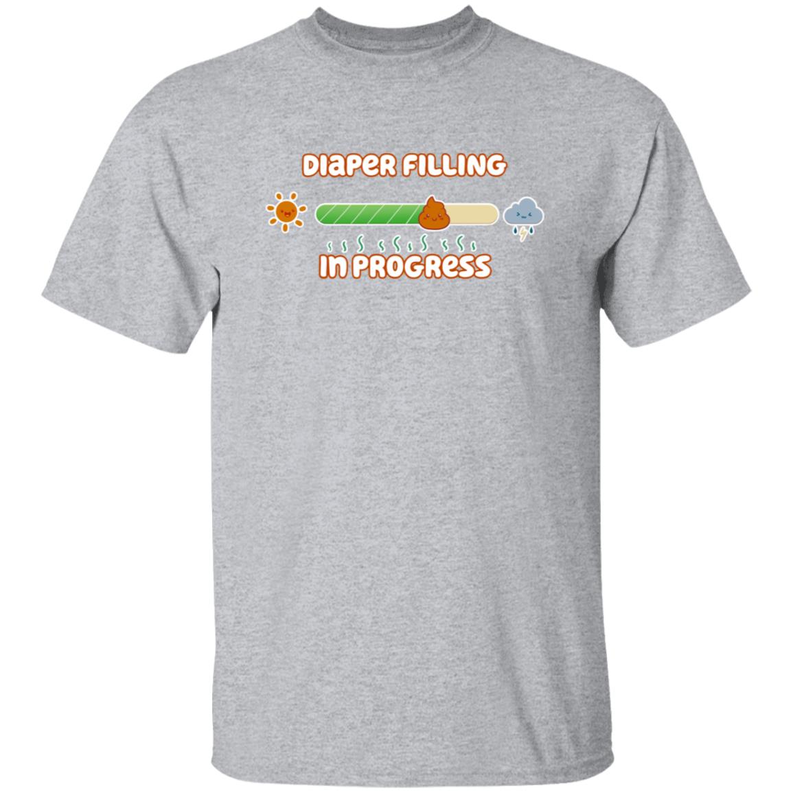 Diaper Filling In Progress Shirt Drackypoof Diaper Filling In Progress Shirt Hoodie Sweatshirt - Teechipus