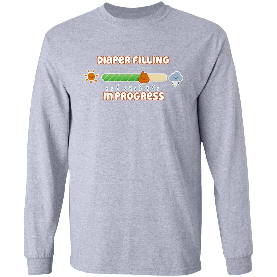 Diaper Filling In Progress Shirt Drackypoof Diaper Filling In Progress Shirt Hoodie Sweatshirt - Teechipus