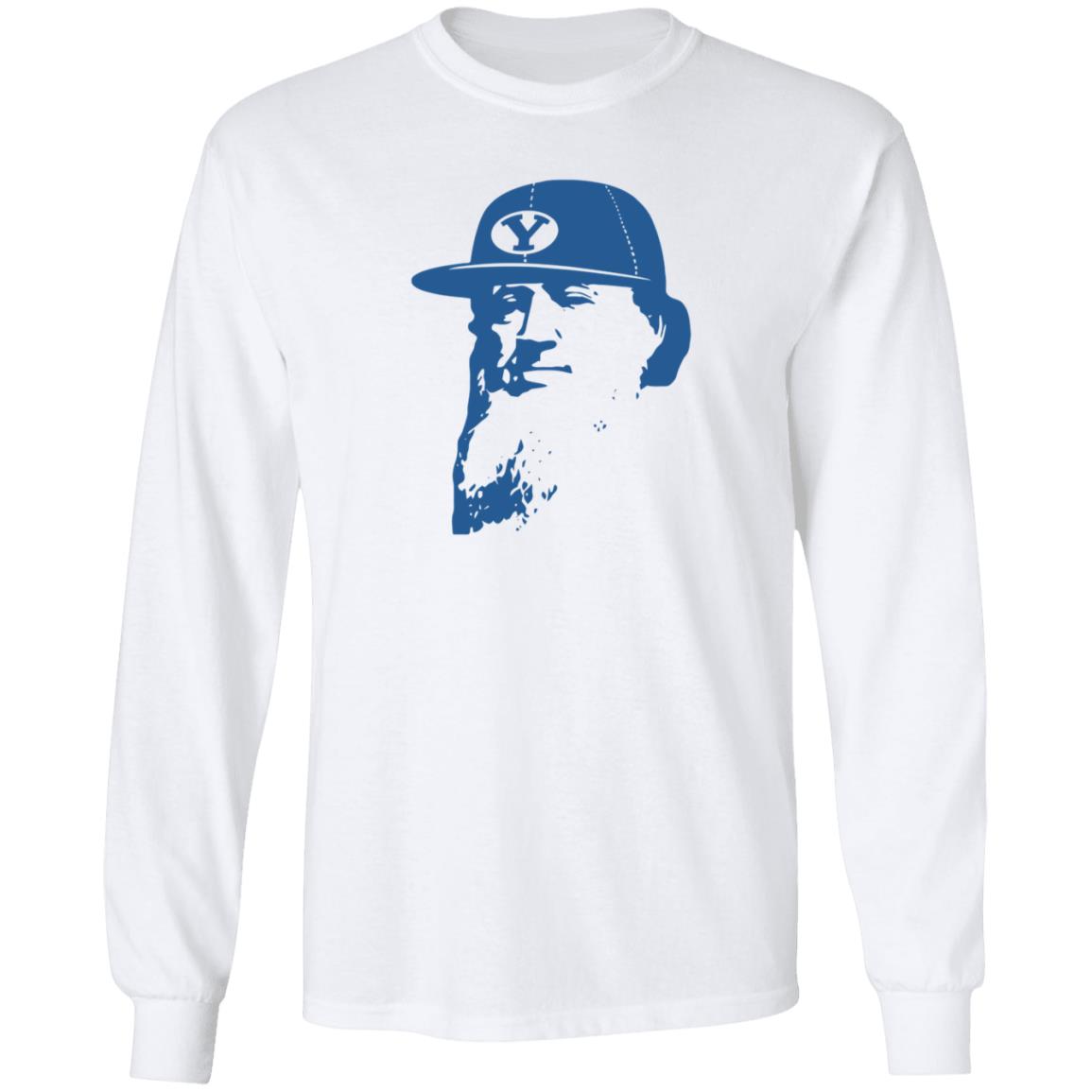 Flat Brim Brigham Byu T Shirt Royal And Black Royalarmybrand Shop - Teechipus