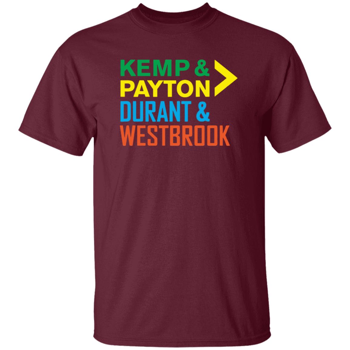 Kemp Payton Durant Westbrook Shirt Hoodie Sweatshirt - Teechipus
