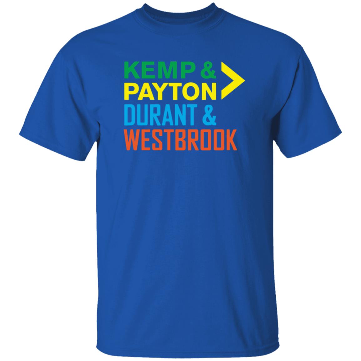 Kemp Payton Durant Westbrook Shirt Hoodie Sweatshirt - Teechipus