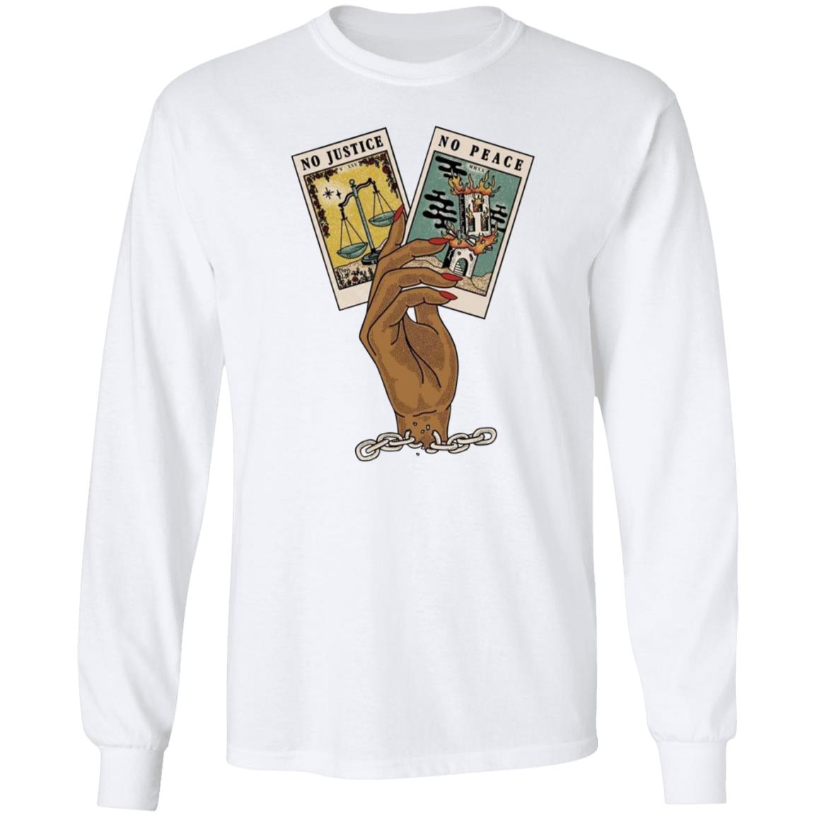 No Justice No Peace Tarot Shirt Gimelresh No Justice No Peace Shirt Hoodie Sweatshirt - Teechipus