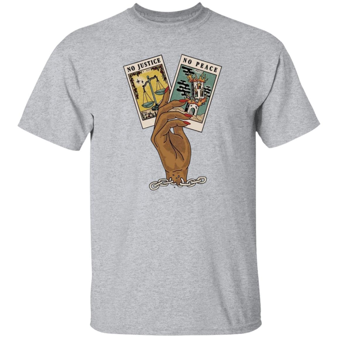 No Justice No Peace Tarot Shirt Gimelresh No Justice No Peace Shirt Hoodie Sweatshirt - Teechipus