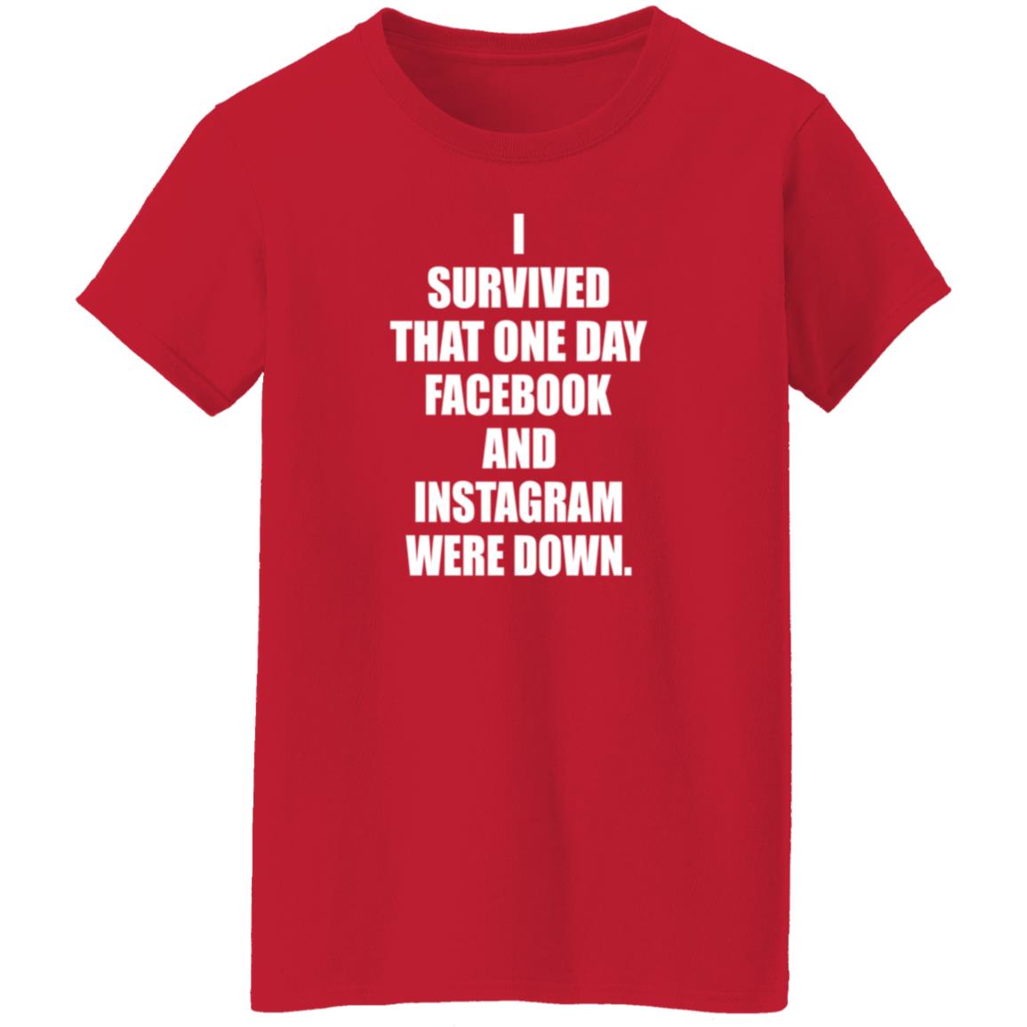 I Survived That One Day Facebook And Instagram Were Down Shirt Tim Young I Survived Shirt Hoodie Sweatshirt - Teechipus
