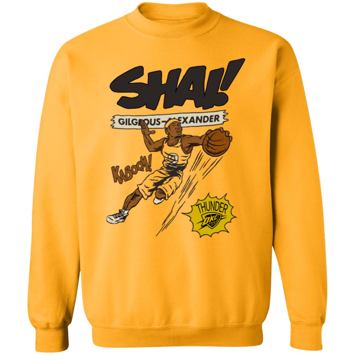 Shai Gilgeous Alexander Kaboom Shirt Thunderchats Shai Gilgeous Alexander Kaboom Shirt Hoodie Sweatshirt - Teechipus