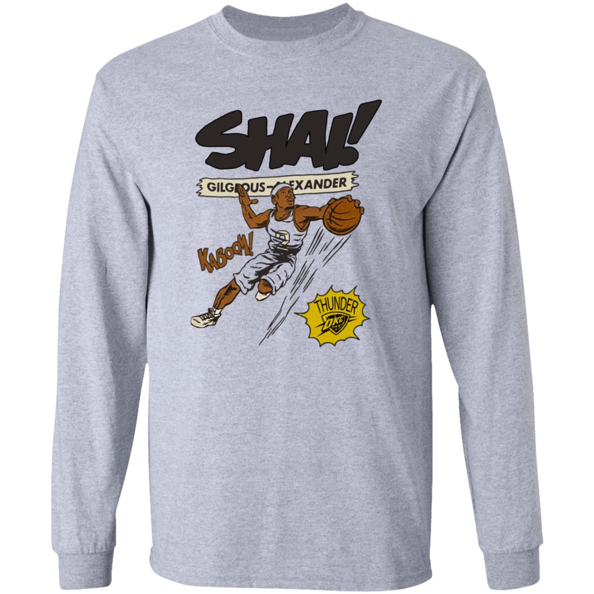 Shai Gilgeous Alexander Kaboom Shirt Thunderchats Shai Gilgeous Alexander Kaboom Shirt Hoodie Sweatshirt - Teechipus