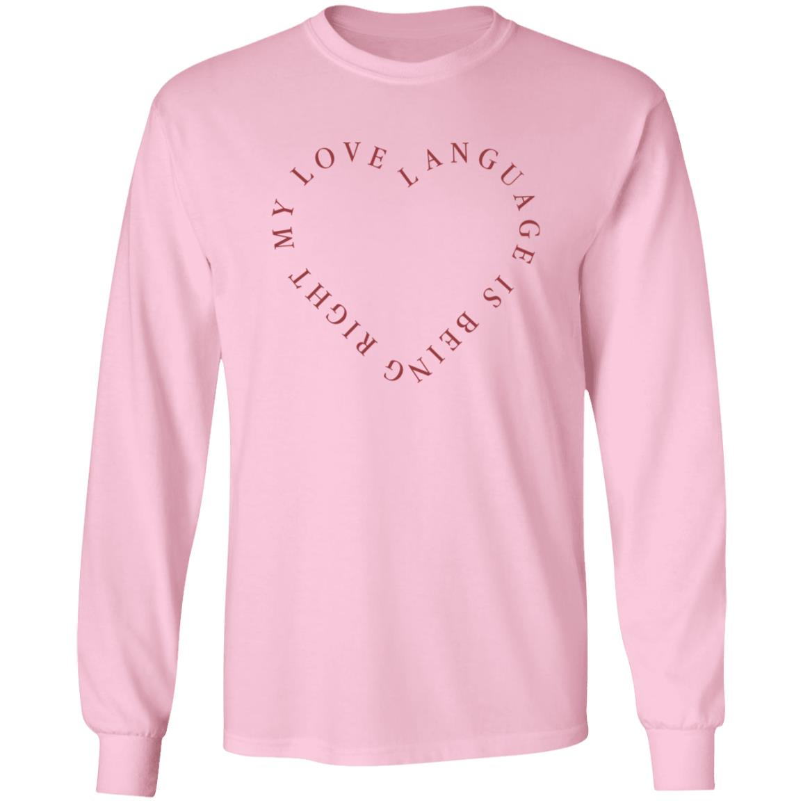 Girls Gotta Eat Merch Love Language Pink Shirt - Teechipus