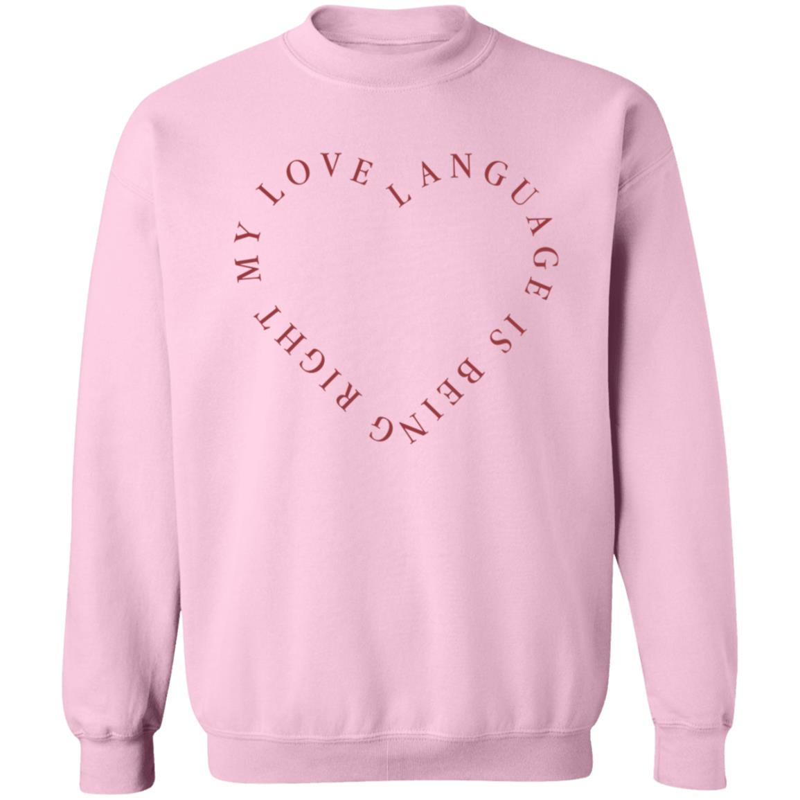 Girls Gotta Eat Merch Love Language Pink Shirt - Teechipus