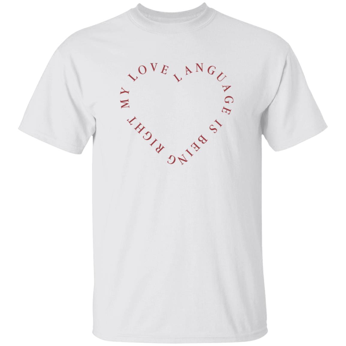 Girls Gotta Eat Merch Love Language Pink Shirt - Teechipus