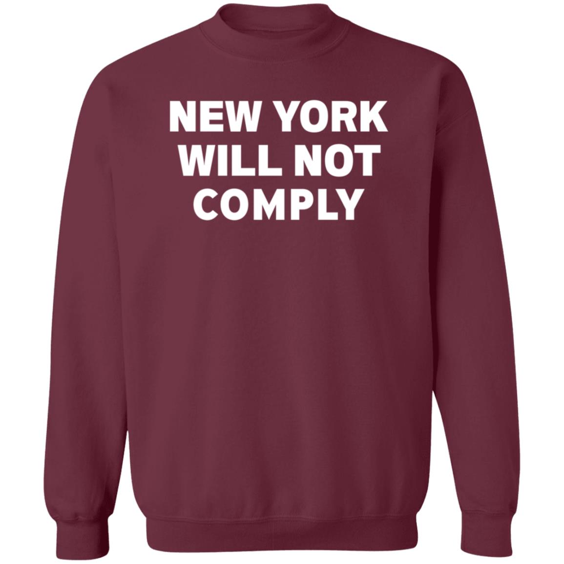 New York Will Not Comply Shirt Hoodie Sweatshirt - Teechipus