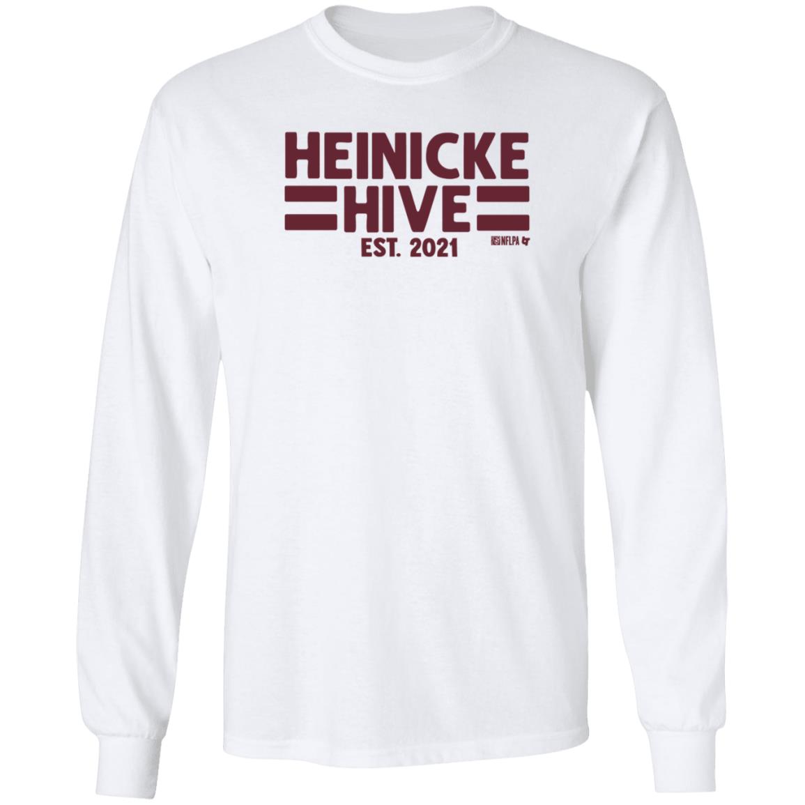 Taylor Heinicke Hive Shirt BreakingT Store Taylor Heinicke Hive Est 2021 Shirt Hoodie Sweatshirt - Teechipus