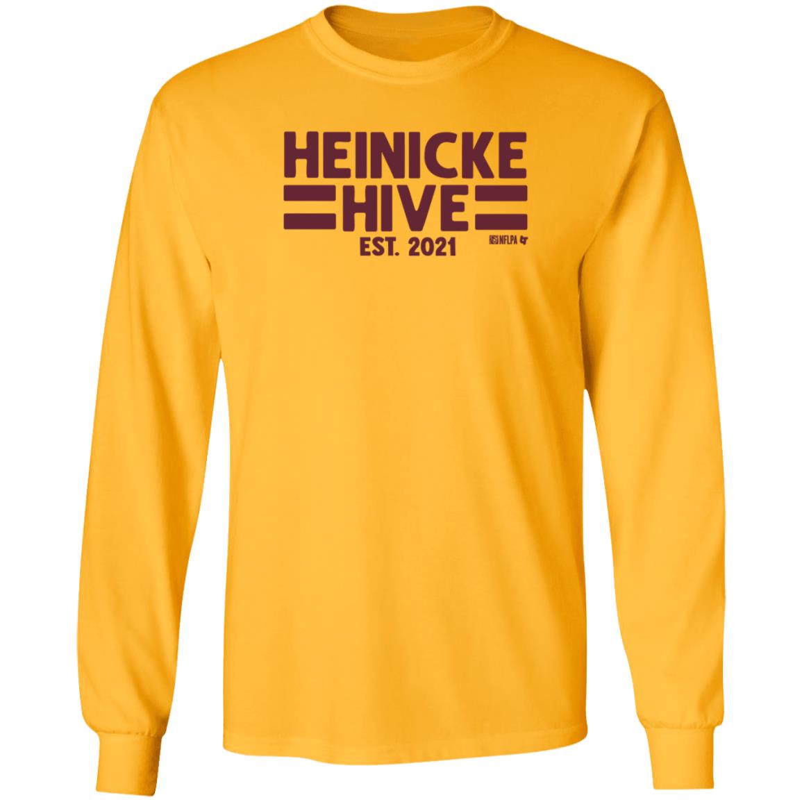 Taylor Heinicke Hive Shirt BreakingT Store Taylor Heinicke Hive Est 2021 Shirt Hoodie Sweatshirt - Teechipus