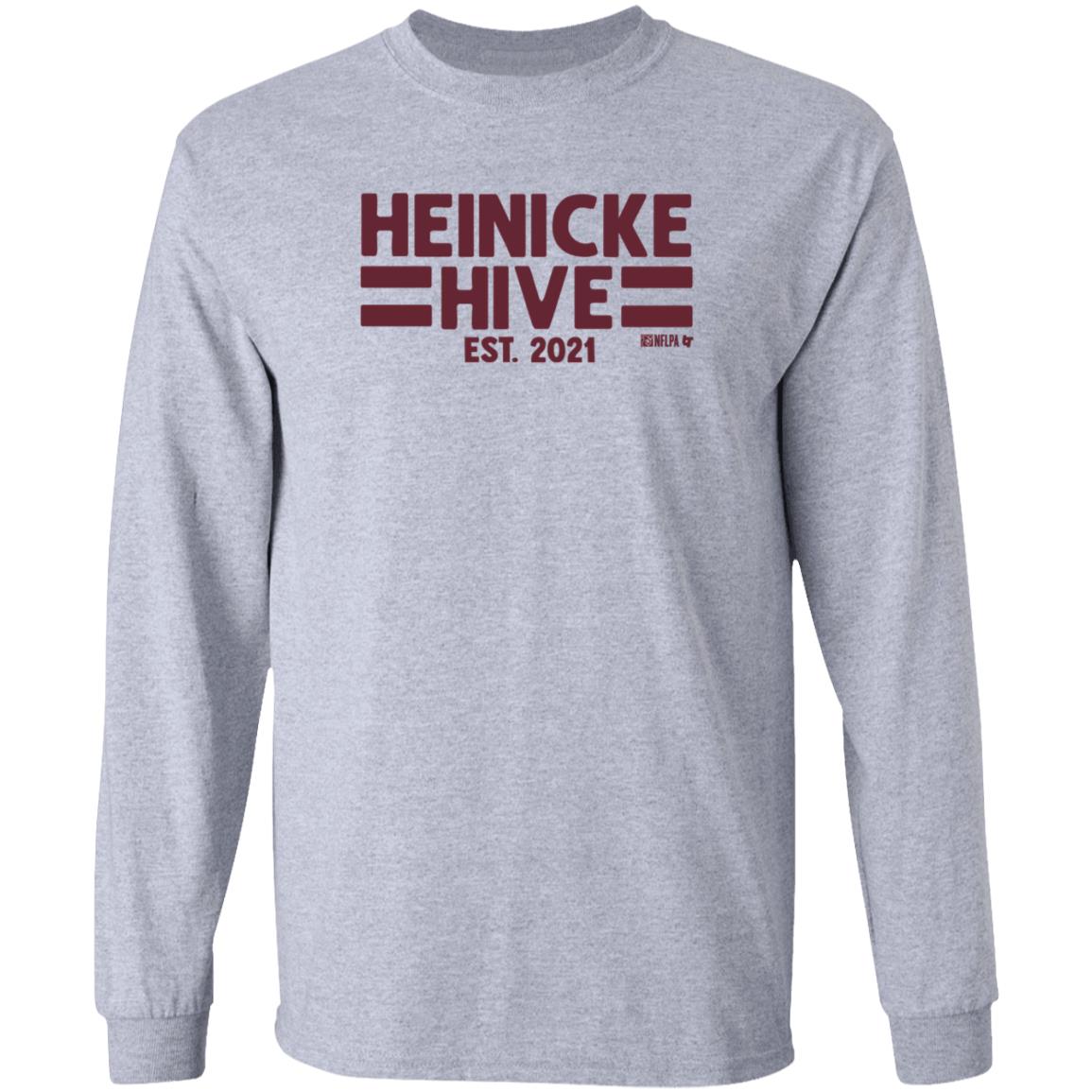 Taylor Heinicke Hive Shirt BreakingT Store Taylor Heinicke Hive Est 2021 Shirt Hoodie Sweatshirt - Teechipus