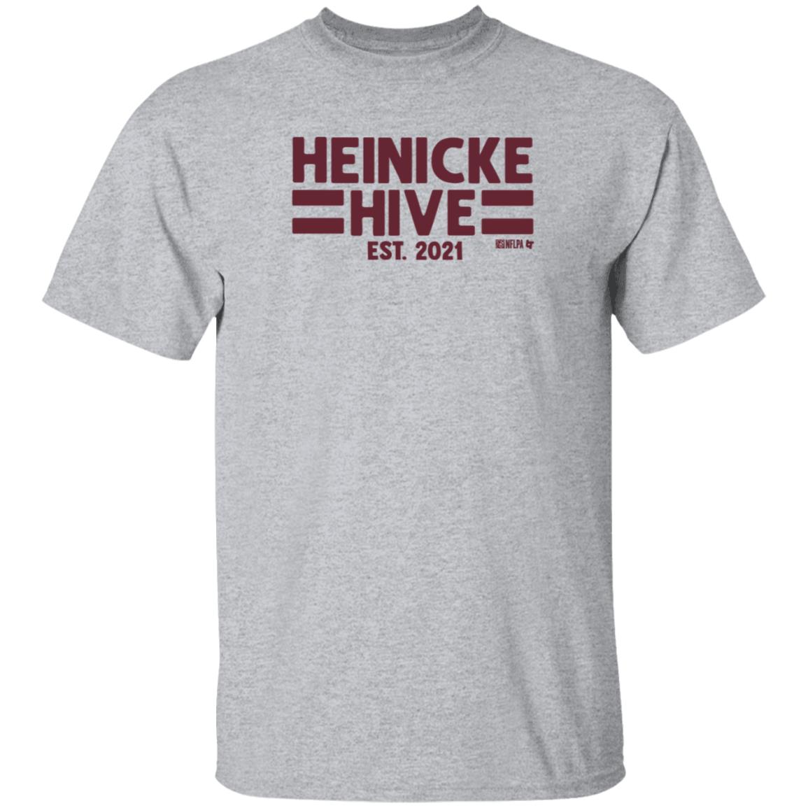 Taylor Heinicke Hive Shirt BreakingT Store Taylor Heinicke Hive Est 2021 Shirt Hoodie Sweatshirt - Teechipus