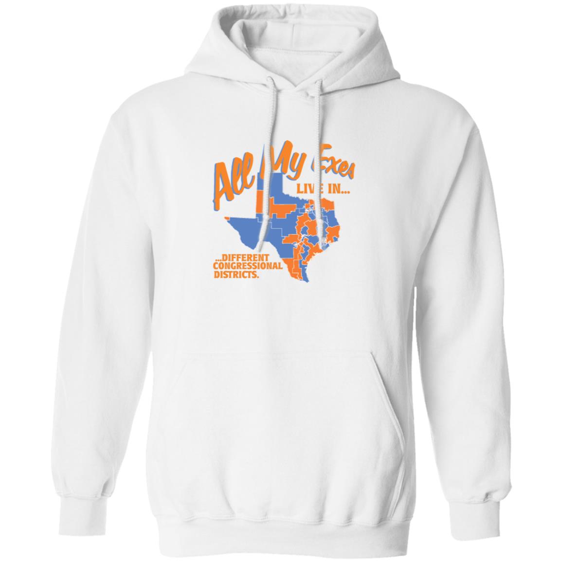 All My Texas Live In Different Congressional Districts Shirt Move Texas Merch All My Exes Shirt - Teechipus