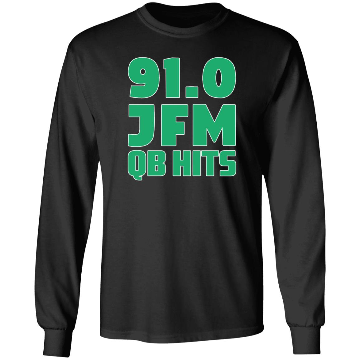 91.0 Jfm Qb Hits Long Sleeve T Shirt John Franklin-Myers 91.0 Jfm Qb Hits Shirt Hoodie Sweatshirt - Teechipus