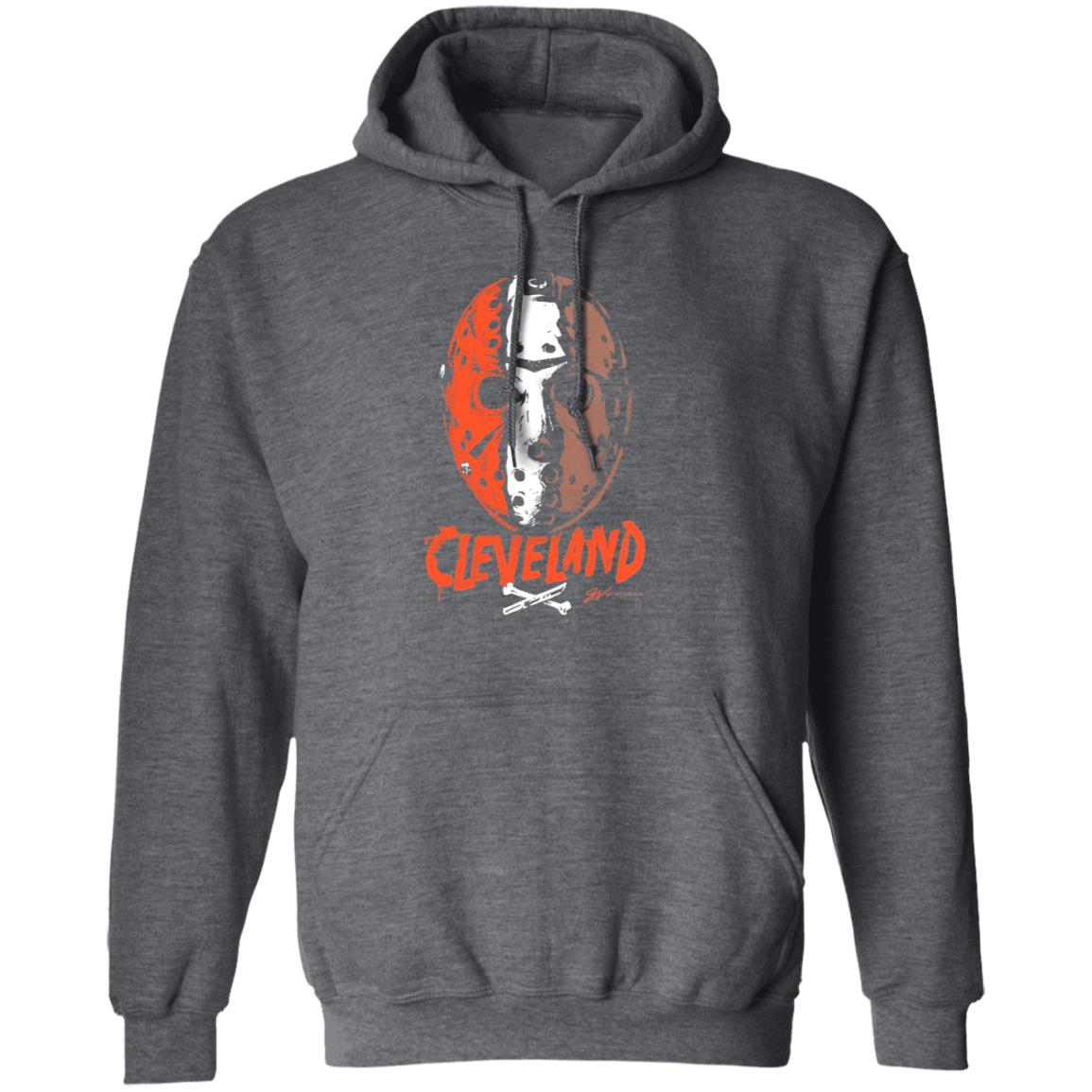 Cleveland Football Halloween Mask T Shirt Gvartwork Store Cleveland Football Halloween Mask Shirt Hoodie Sweatshirt - Teechipus