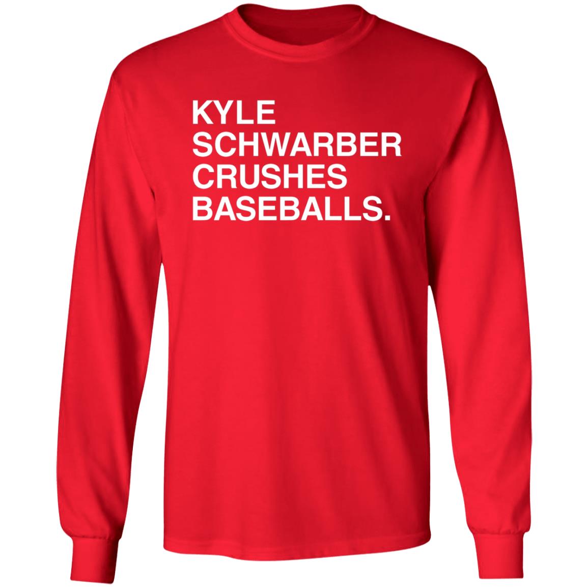 Kyle Schwarber Crushes Baseballs Shirt Obvious Shirts - Teechipus